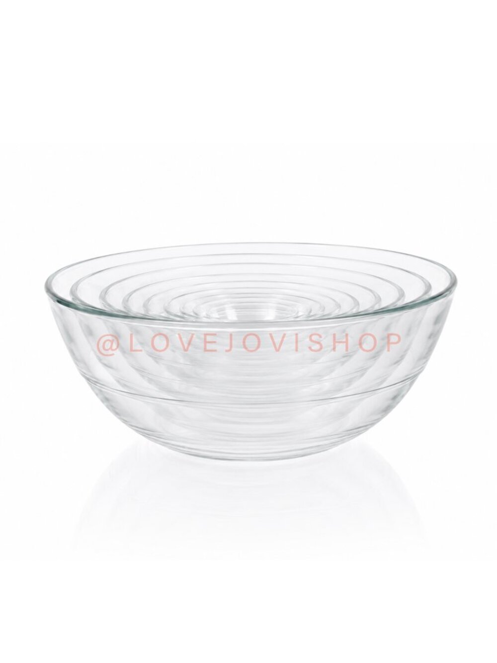 Home | Duralex Nesting Bowls | Set of 8 Glass Bowls from France | Vintage